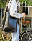 Luxurious Handmade Leather Tote – Elegant & Versatile by RR at brixbailey.com