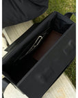 Elegant Leather Box Bag – Sleek, Timeless & Versatile by RR at brixbailey.com