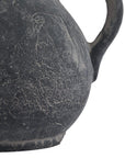 Grey Ceramic Jug with Mediterranean Flair