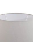 Ceramic Stone Table Lamp with Linen Shade
