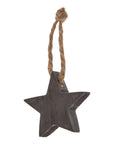 Rustic Wooden Star Ornament Set for Holiday Decorating