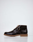 Dark Brown Leather Ankle Boots