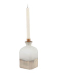 Aged Brass Dipped Candle Holder | Elegant Large Vase