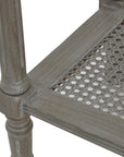 Soft Grey Rattan Console Table for Hallways