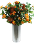 Pack of 6 x 60cm Flower Foliage Spray - Orange-1