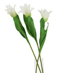 Pure White Parrot Tulip Stem
