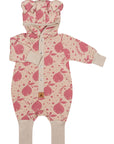 Eared Jumpsuit for Babies and Kids - Beige Lemons