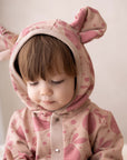 Eared Jumpsuit for Babies and Kids - Beige Lemons