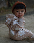 Eared Jumpsuit for Babies and Kids - Beige Suns