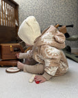 Eared Jumpsuit for Babies and Kids - Beige Suns