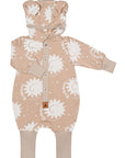 Eared Jumpsuit for Babies and Kids - Beige Suns