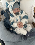 Eared Jumpsuit for Babies and Kids - Ecru Suns