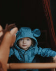 Eared Jumpsuit for Babies and Kids - Blue Suns