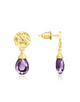 Classic Athena Kate Drop Earrings Amethyst