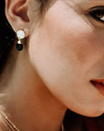 Classic Athena Kate Drop Earrings: Black Onyx