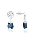 Classic Athena Kate Drop Earrings: Silver Iolite