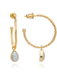 Hydra Gold and Pearl Hoops