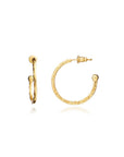 Lydia Textured Gold Hoops
