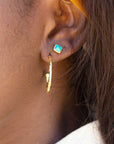 Lydia Textured Gold Hoops