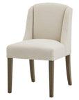 Cream Boucle Dining Chair with Cushioned Comfort