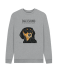 Mischievous Black & Tan Hot Dog Sweatshirt – For the Fearless Doxie Fans!