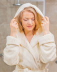 Eco Bath London Hooded Organic Cotton Bath Robe - 100% Certified Organic Cotton