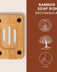 Eco Bath London Bamboo Rectangle Soap Dish