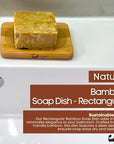 Eco Bath London Bamboo Rectangle Soap Dish