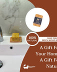 Eco Bath London Beech Wood Ridged Soap Dish