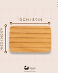 Eco Bath London Beech Wood Ridged Soap Dish