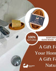 Eco Bath London Olive Wood Oval Soap Dish