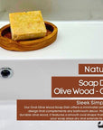 Eco Bath London Olive Wood Oval Soap Dish