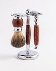 Eco Bath London Rose Wood Shaving Set