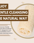 Eco Bath London Natural Loofah 5 inch with String - Premium Exfoliating Bath Sponge