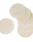 Eco Bath London Natural Loofah Face Exfoliating Scrubber Pads - 6 Count (1 Pack)