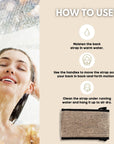 Eco Bath Natural Sisal Hemp Back Strap Black