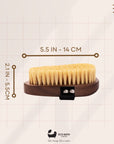 Eco Bath London Natural Sisal Walnut Hand Brush - Luxury Hand Brush for Dry Brushing