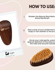 Eco Bath Natural Sisal Walnut Wood Nail Brush - Luxurious Design