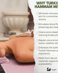 Eco Bath London Turkish Bath Mitt Fine Texture - Skin Exfoliating Glove