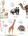 Animal Alphabet Children's Wall Print