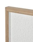 Elegant Large White Quill Feather Art | Beaded Frame Display