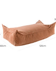 MeowBaby® Pouffe For Children, Rectangular, Corduroy - Brick