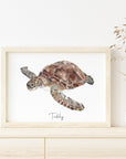 Turtle - Personalised Watercolour Fine Art Print