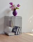Minimalist Metal Magazine Rack