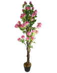 Artificial Pink Rose Tree Large-0