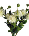 Dhalia PomPom Artificial Flowers Cream-0