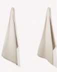 Organic Cotton Tea Towels - Herringbone Weave - Set of 2
