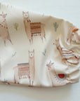 Long Sleeved Baby Bib - Alpacas