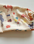 Long Sleeved Baby Bib - Vintage Circus