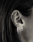 Ella Hoops Earrings - Silver